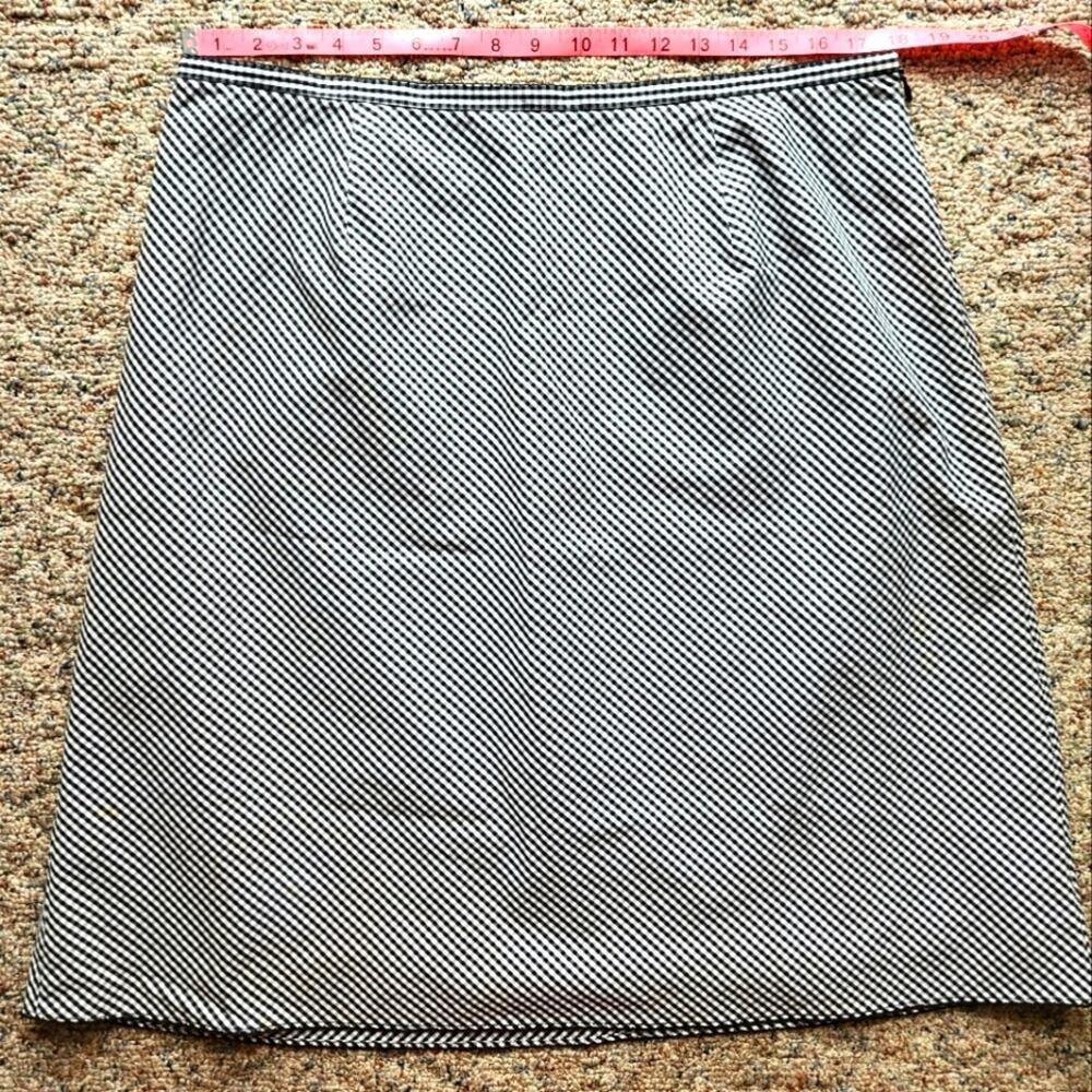 Liz Claiborne gingham A-line skirt 14W